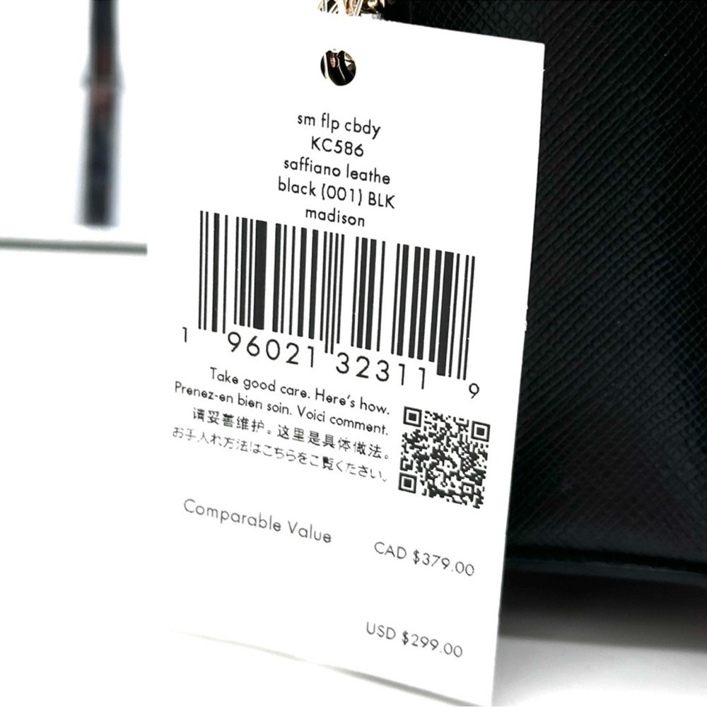 Kate Spade Small Madison Flap Crossbody Bag Black (NWT) - Picture 10 of 10